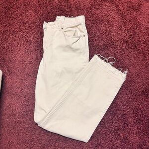 Vintage cream straight leg jeans
